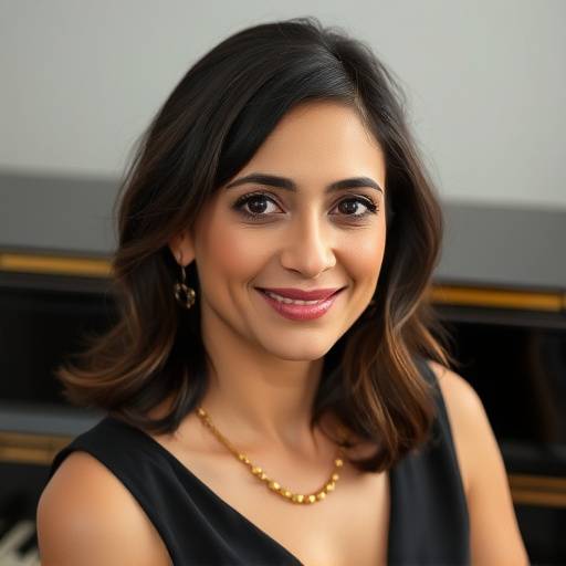 Retrato de Elena Ramírez, directora y profesora de piano